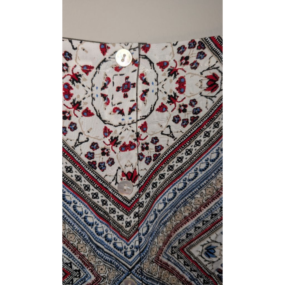 J.Jill Tunic XLP White Red Blue Patterned, Women's - Picture 9 of 9